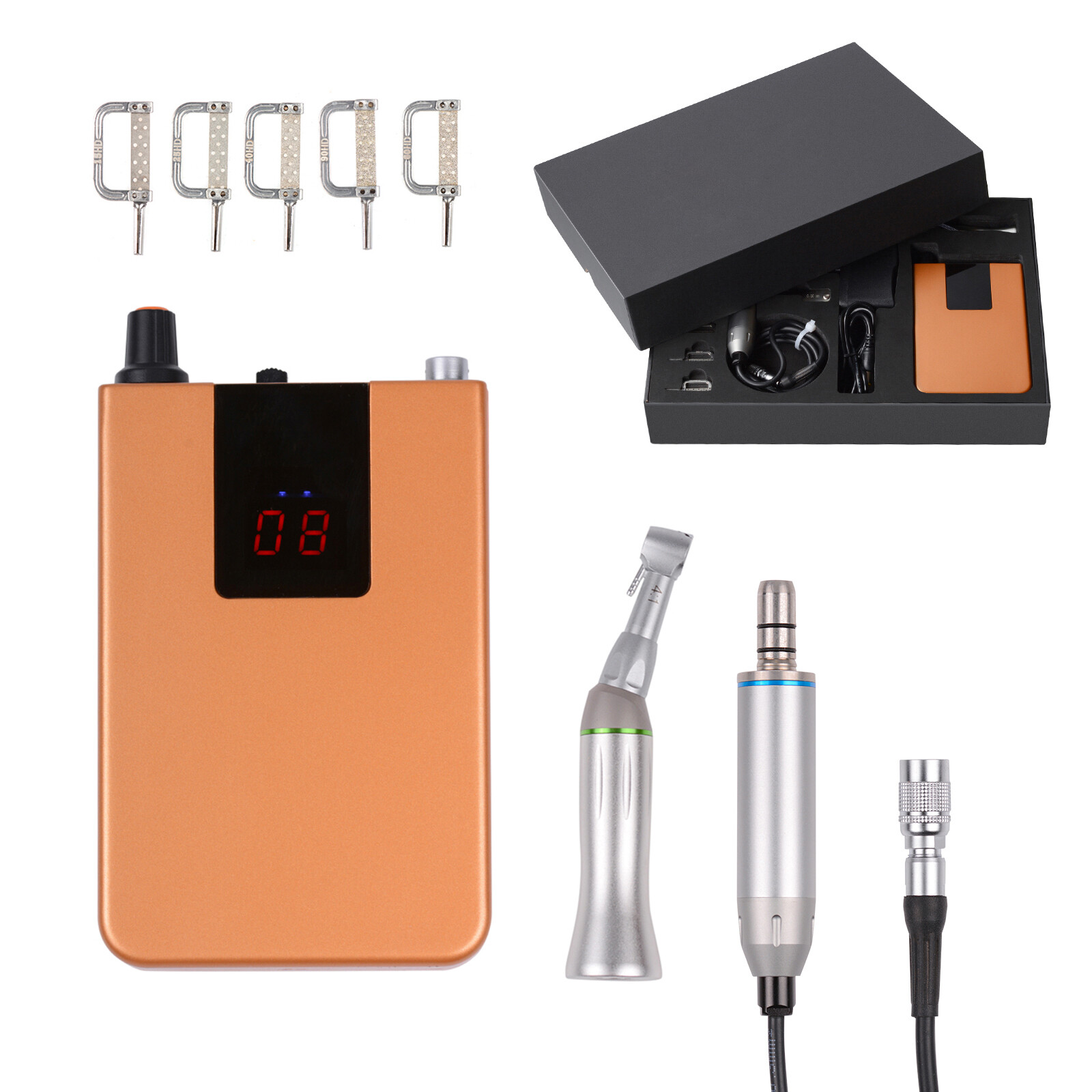 Electric Orthodontic Interproximal IPR System Enamel 4:1 Reduction Stripping Set