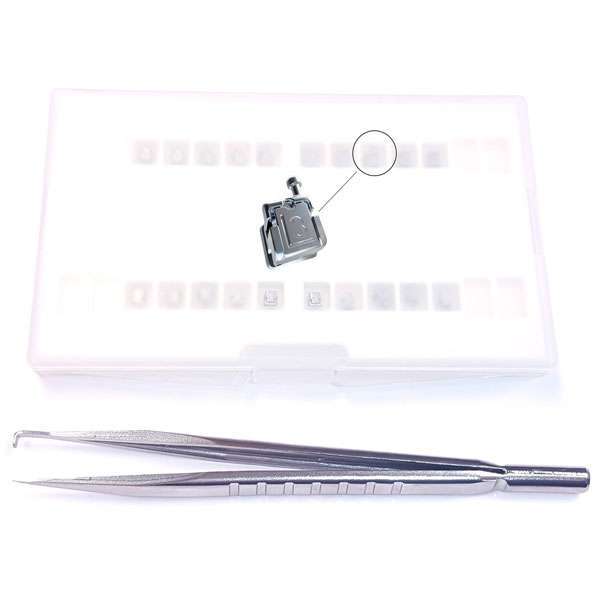 OrthoExtent Self-Ligating Metal Brackets, Roth 0.022″ (hook on 3)