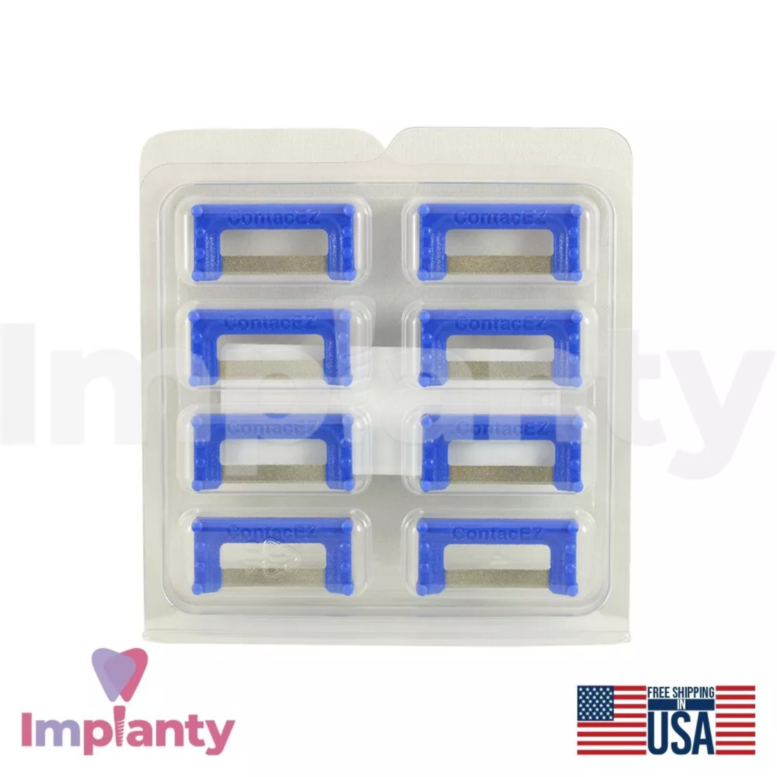 Extra Widener Dark Blue IPR Strips Set Coarse Stainless Steel Diamond Coating