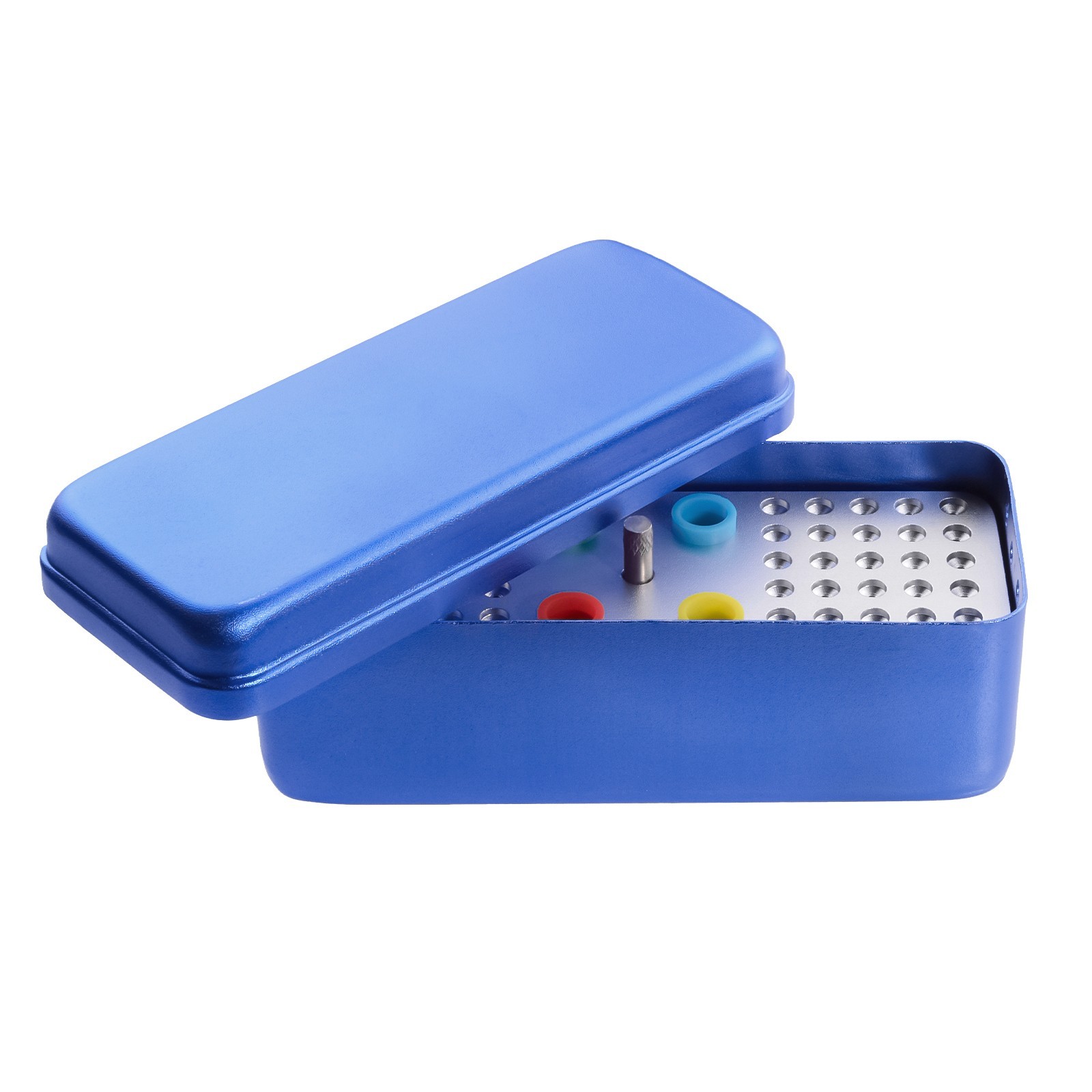 60 Holes Dental Root Canal Files Gutta Purcha Point Sterilization Box Holder USA