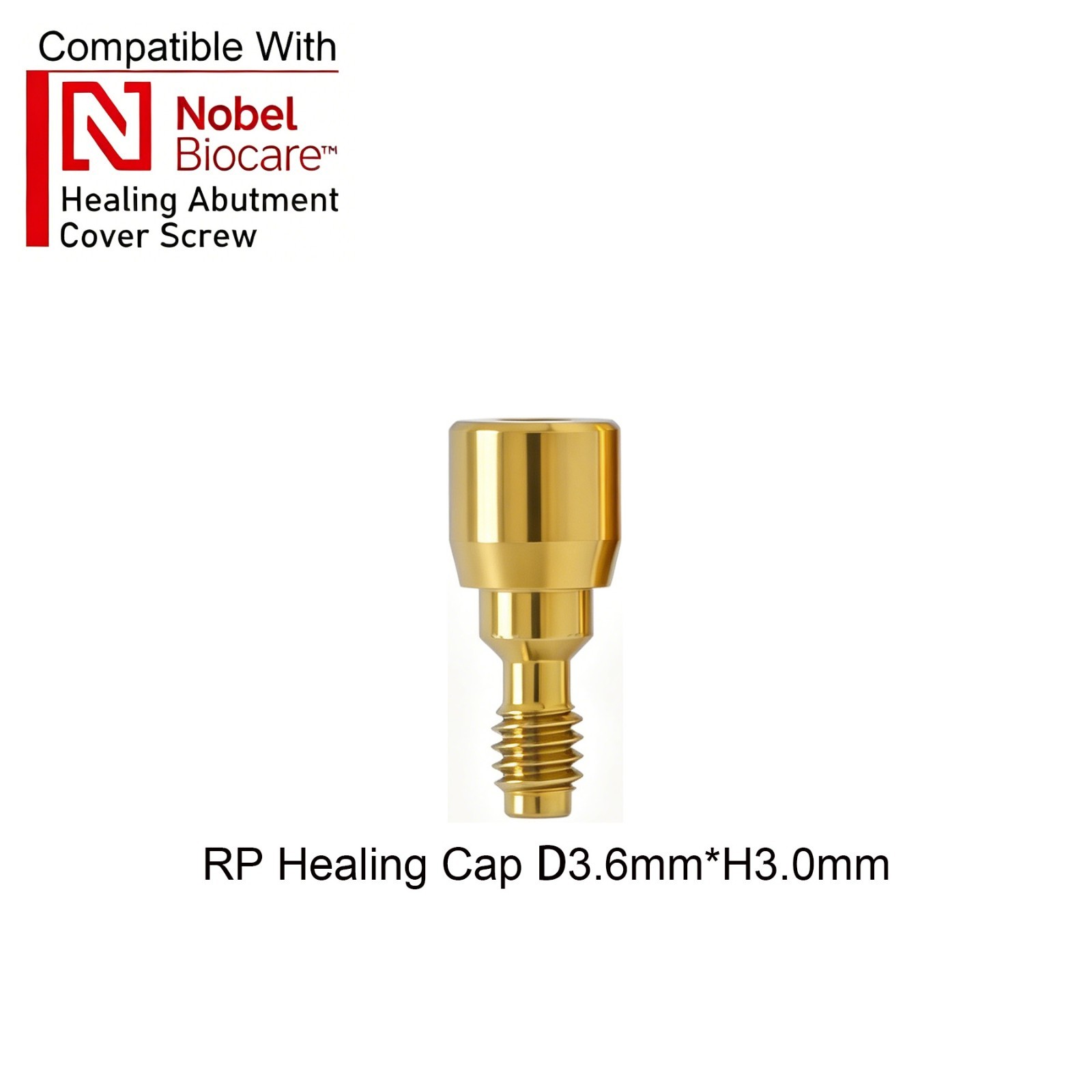 US 5Pcs Dental Healing Abutment ∅3.6 ∅5.0 ∅6.0 Fit Nobel Active Biocare NP/RP