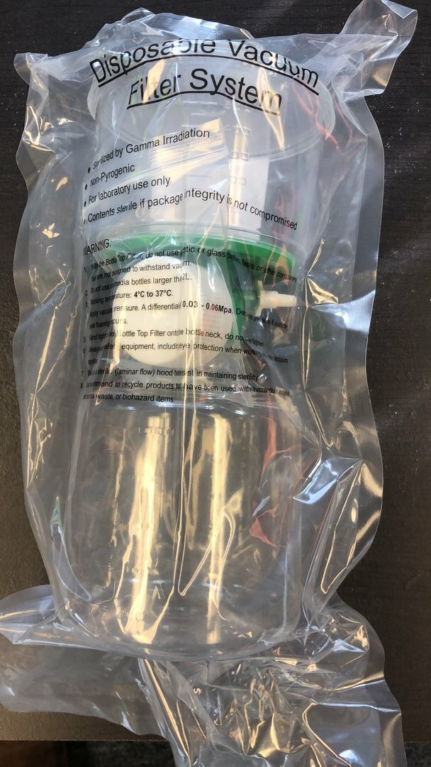 Azzota® DISPOSABLE VACUUM FILTRATION SYSTEM, PES, 0.22UM, 1000ML, Pack of 12