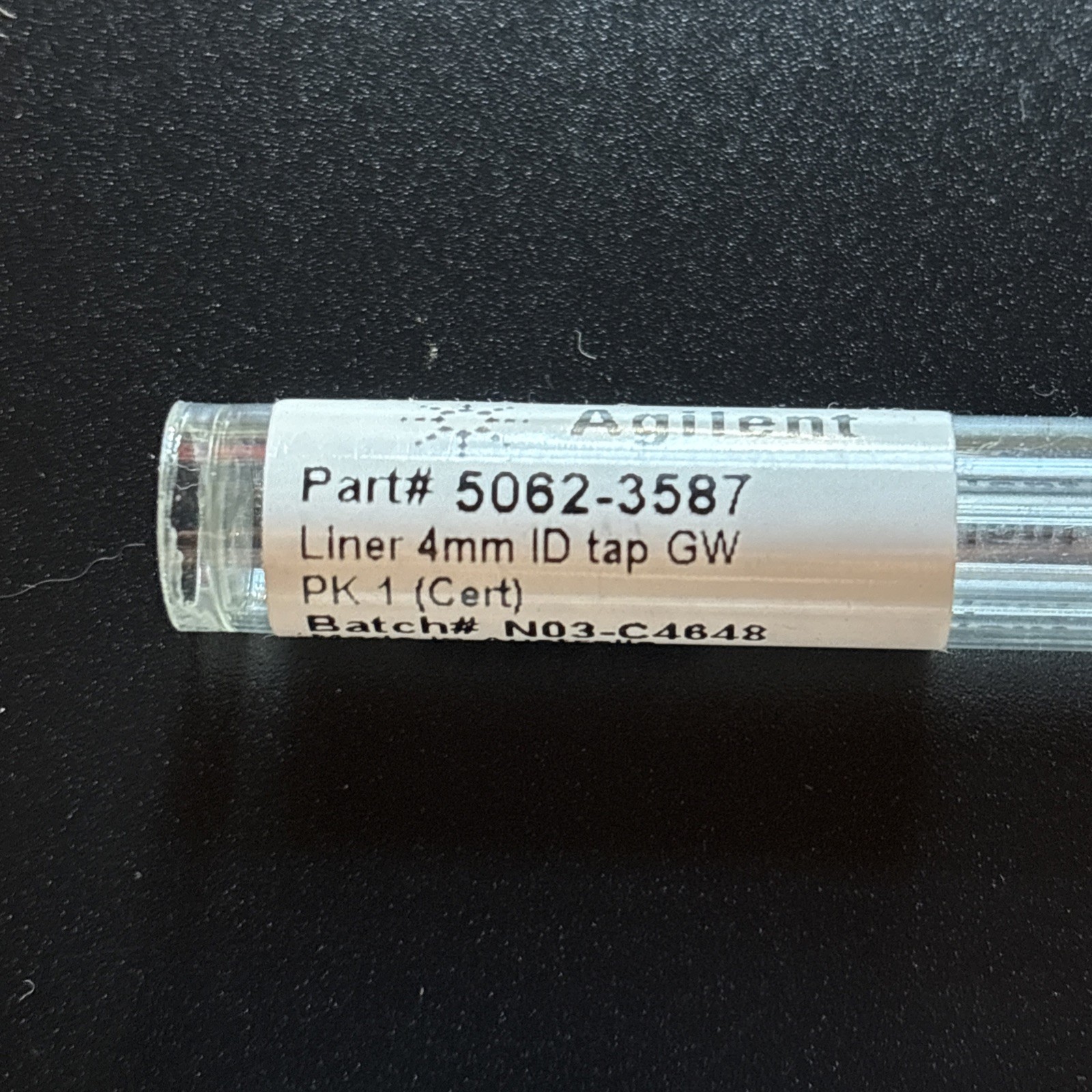 Agilent Liner 4mm, Part Number 5062-3587; New