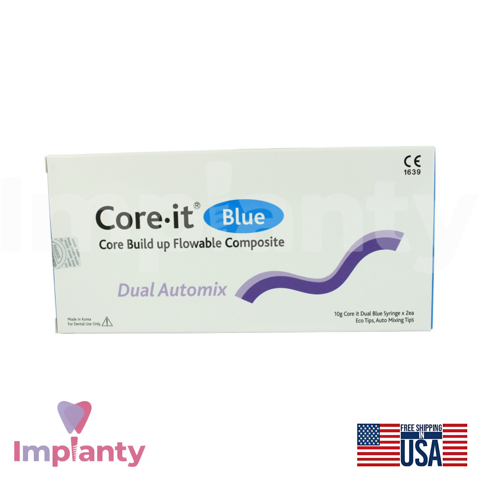 Core-it Dual Cured Core Build-up Resin Bonds Enamel & Dentin Dental Restorations