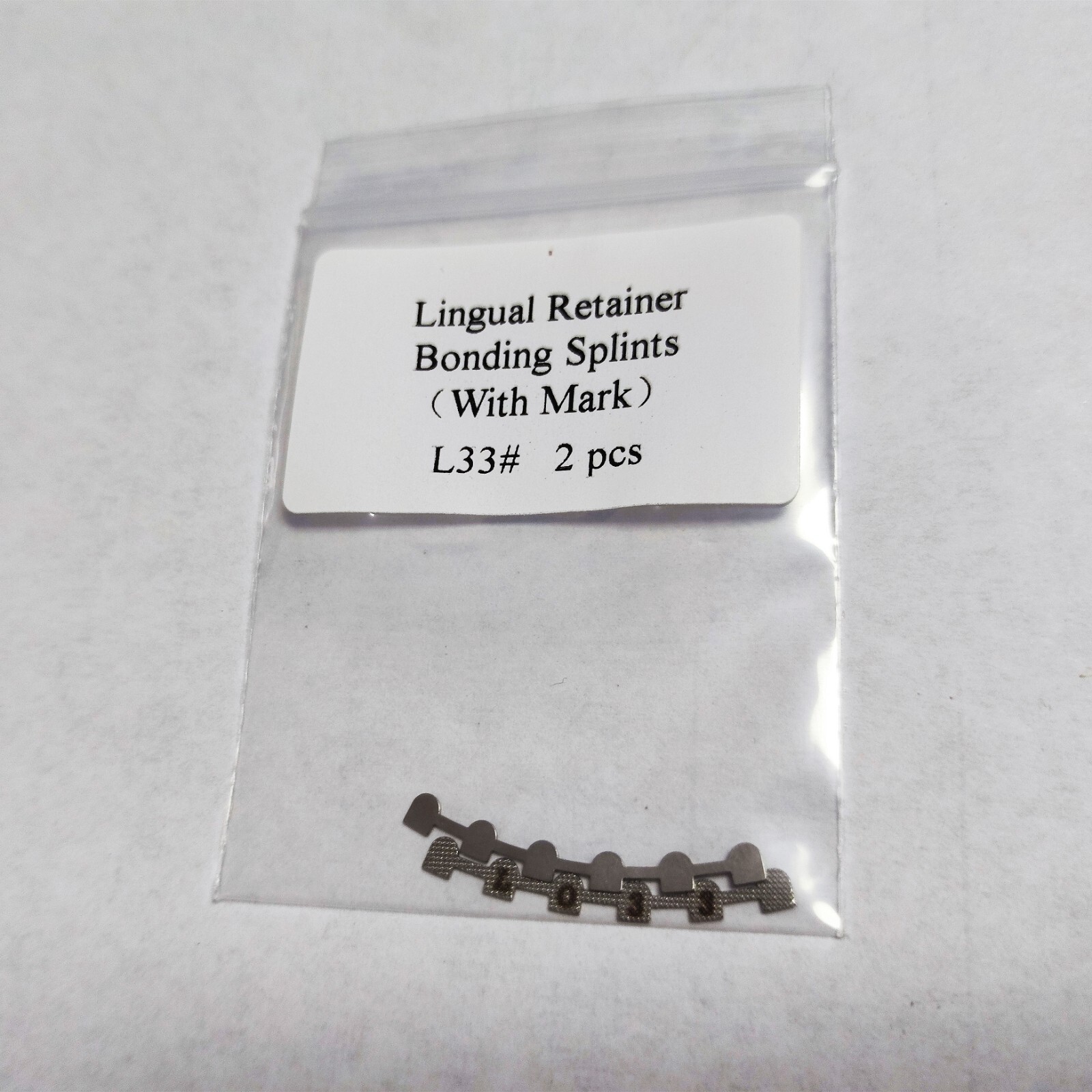 10 Packs 20Pcs Dental Lingual Retainer Bonding Splints L#33 Mesh Base With Mark