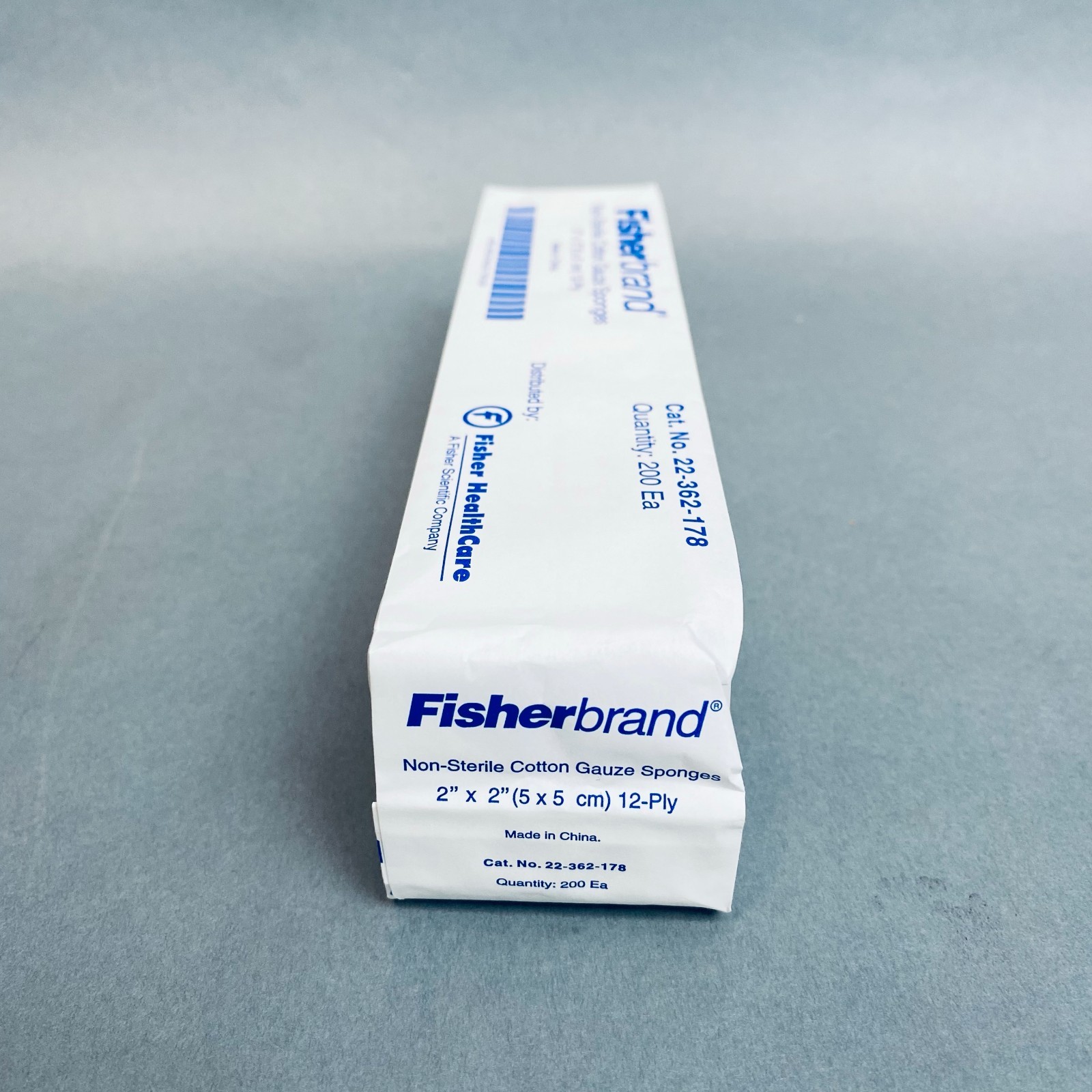 Fisherbrand Cotton Gauze Sponge 2 x 2 in. 12 Ply Case of 5000 Sponges