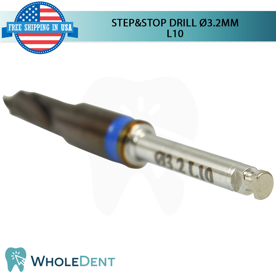 Integral DLC Step&Stop Drill Ø3.2 External Irrigation Pre Stopped Stopper