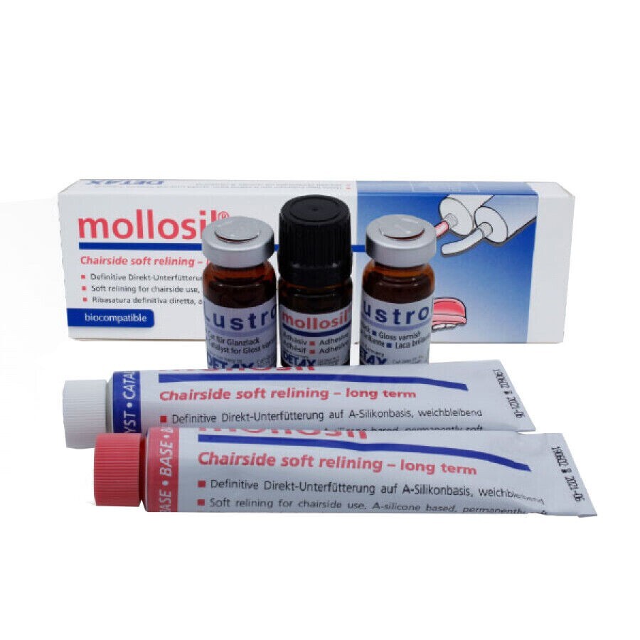 NEW Dental Mollosil Long-Term Relining A-silicone Material Kit (Free Ship)