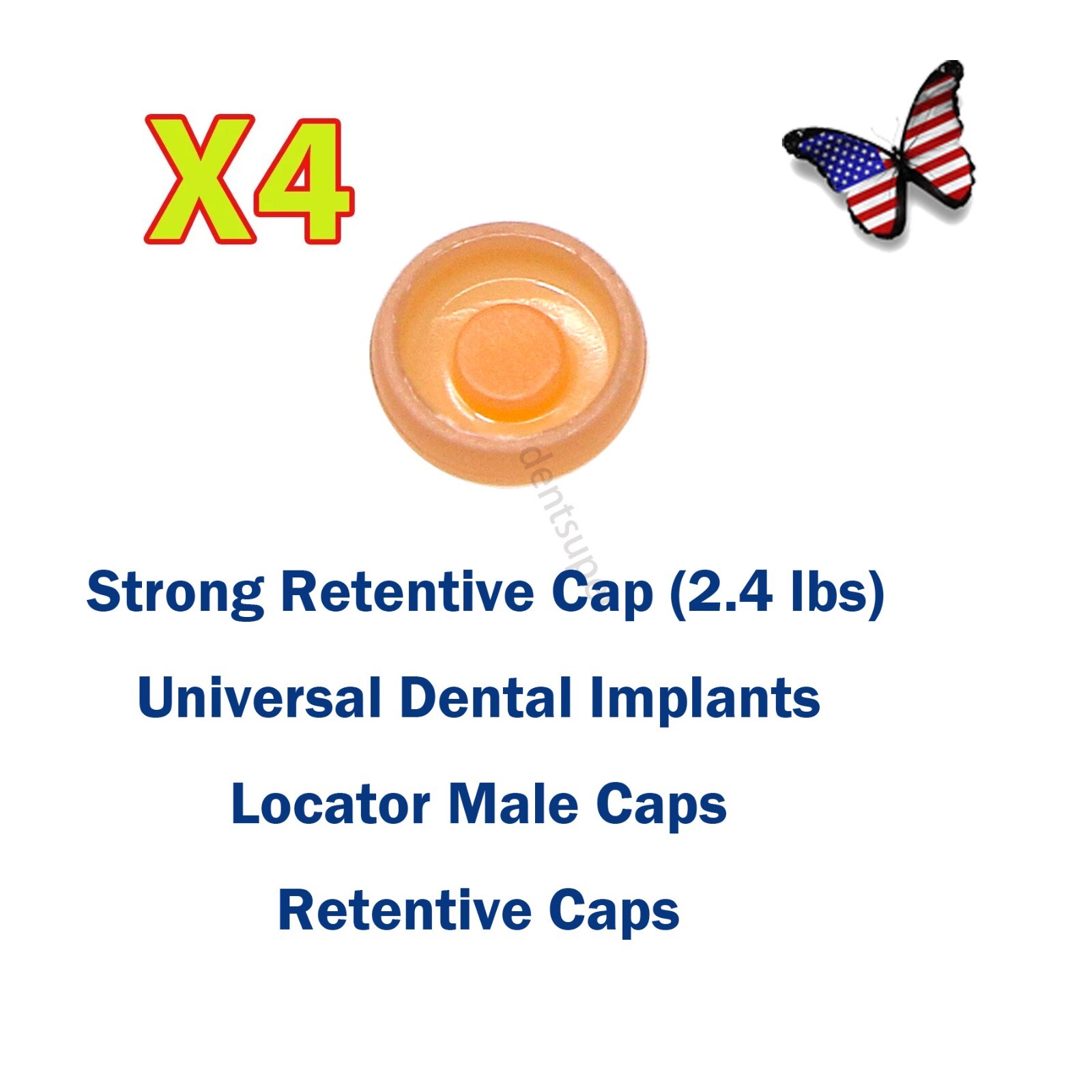 Universal Implant Silver Core Tool Set 2.4 lbs for Denture Cap Insertion/Removal