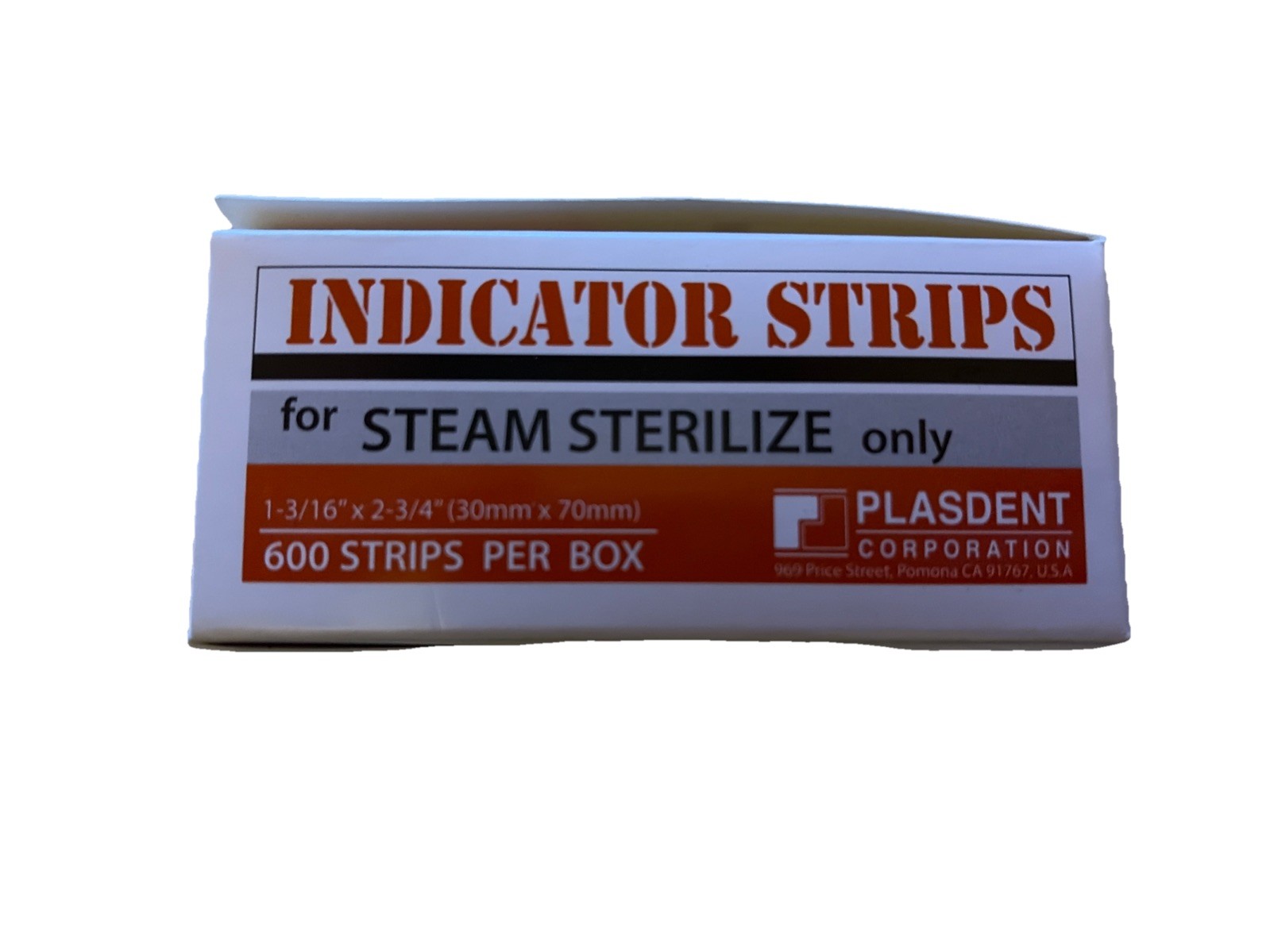 Plasdent IDS30-70 Indicator Strips Steam Sterilize 1 3/16″ X 2.75″ 600/Pk