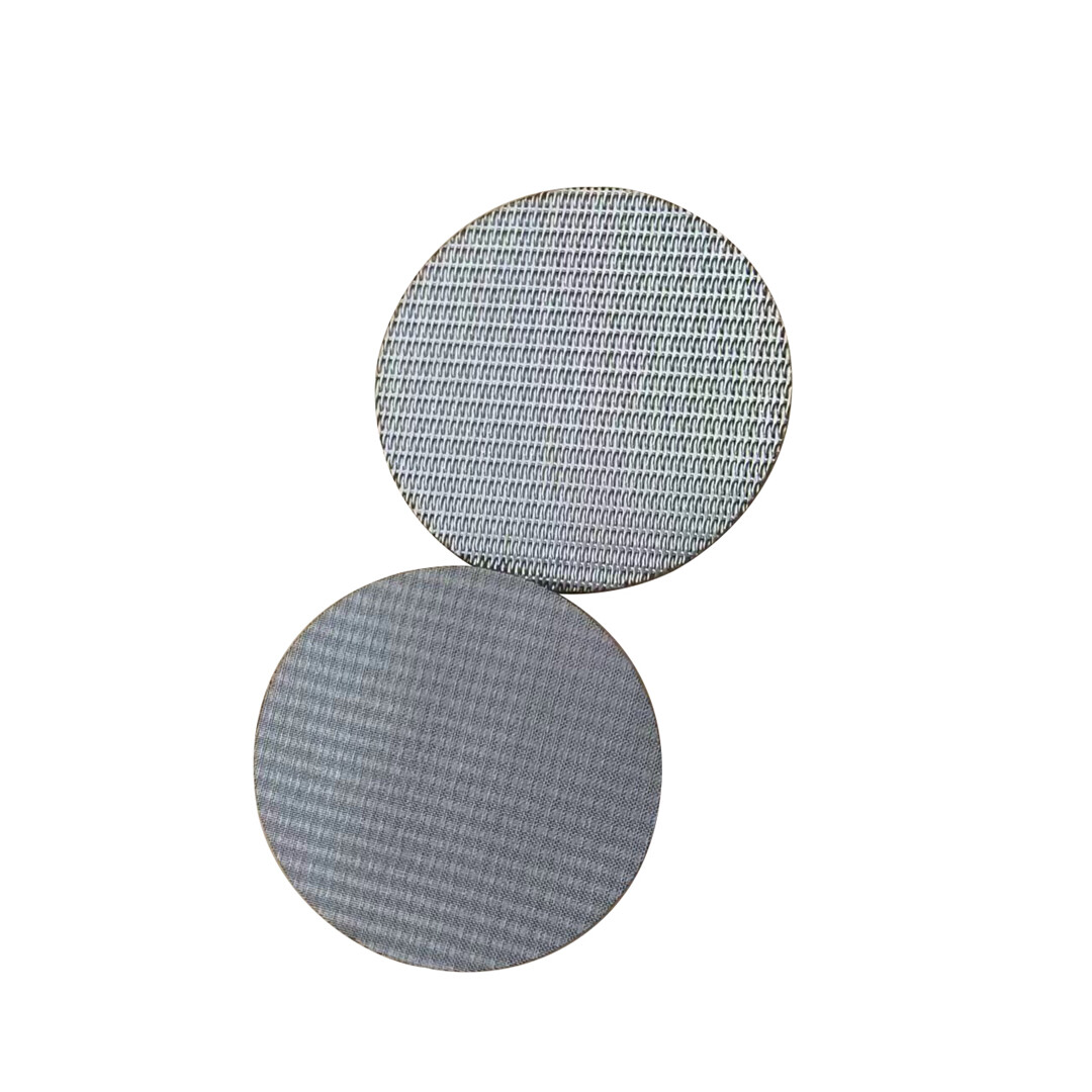 304 Stainless Steel Sintered Wire Mesh Filter Strainer Round Shape Filter Disc