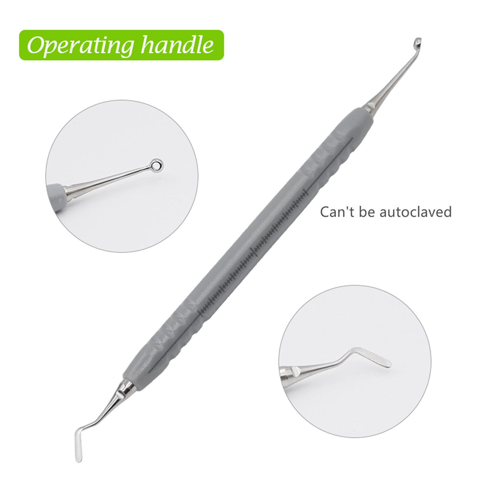 Dental Composite Veneer Resin Mold Pads Silver/Golden/Grey Handle Apt Instrument