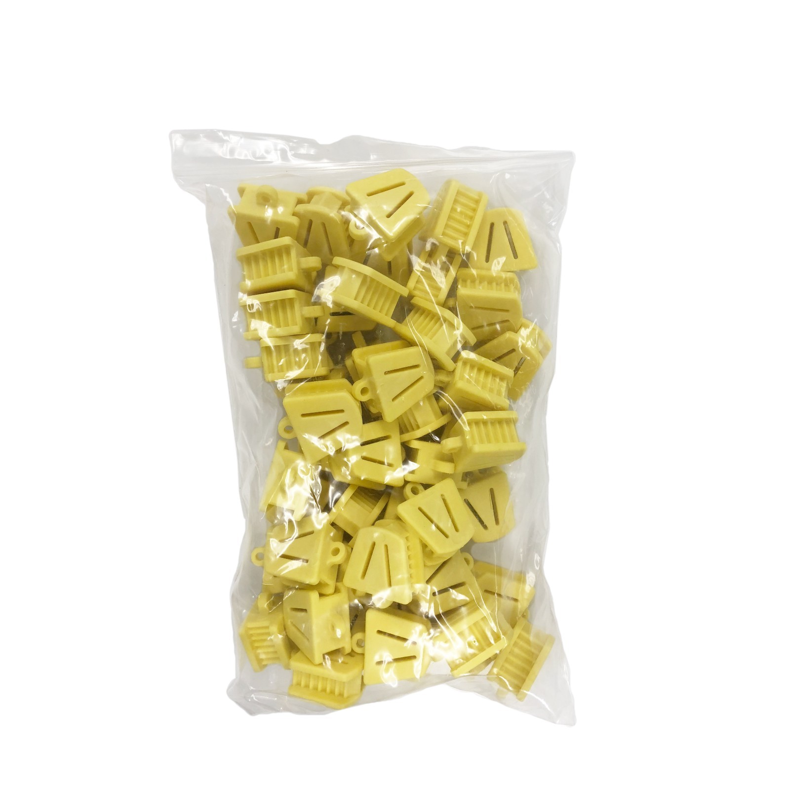 Dental Bite Block Autoclavable Silicone Mouth Props Small Yellow (Bag of 50)