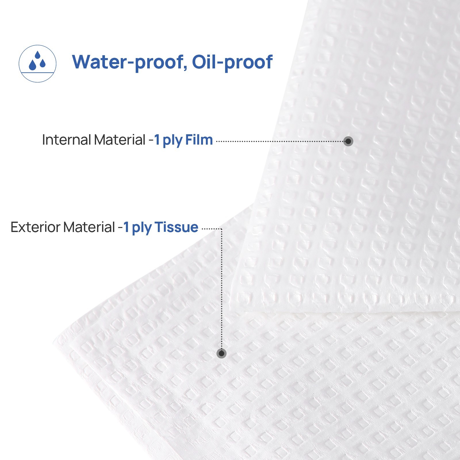 500Pcs JMU Dental Paper Headrest Cover 10″x13″ Disposable Chair Head Sleeves