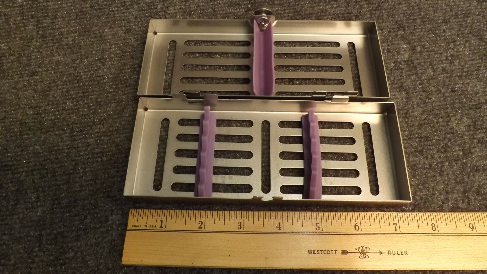 Henry Schein 5 Instrument Cassette Purple 7.1″ x 2.8″ x 1.3″ no.112-5336