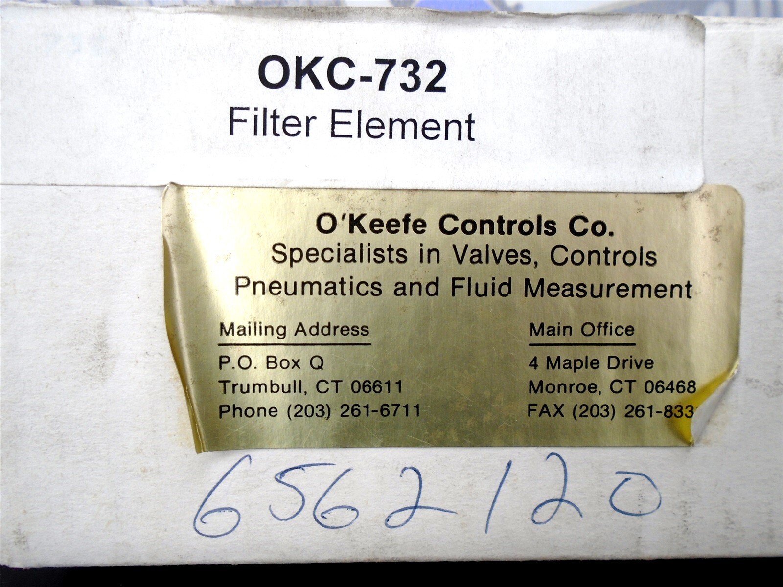 WILKERSON – OKC-732 – Coalescer Filter Element for 141C/415B AIR DRYER – (NEW)