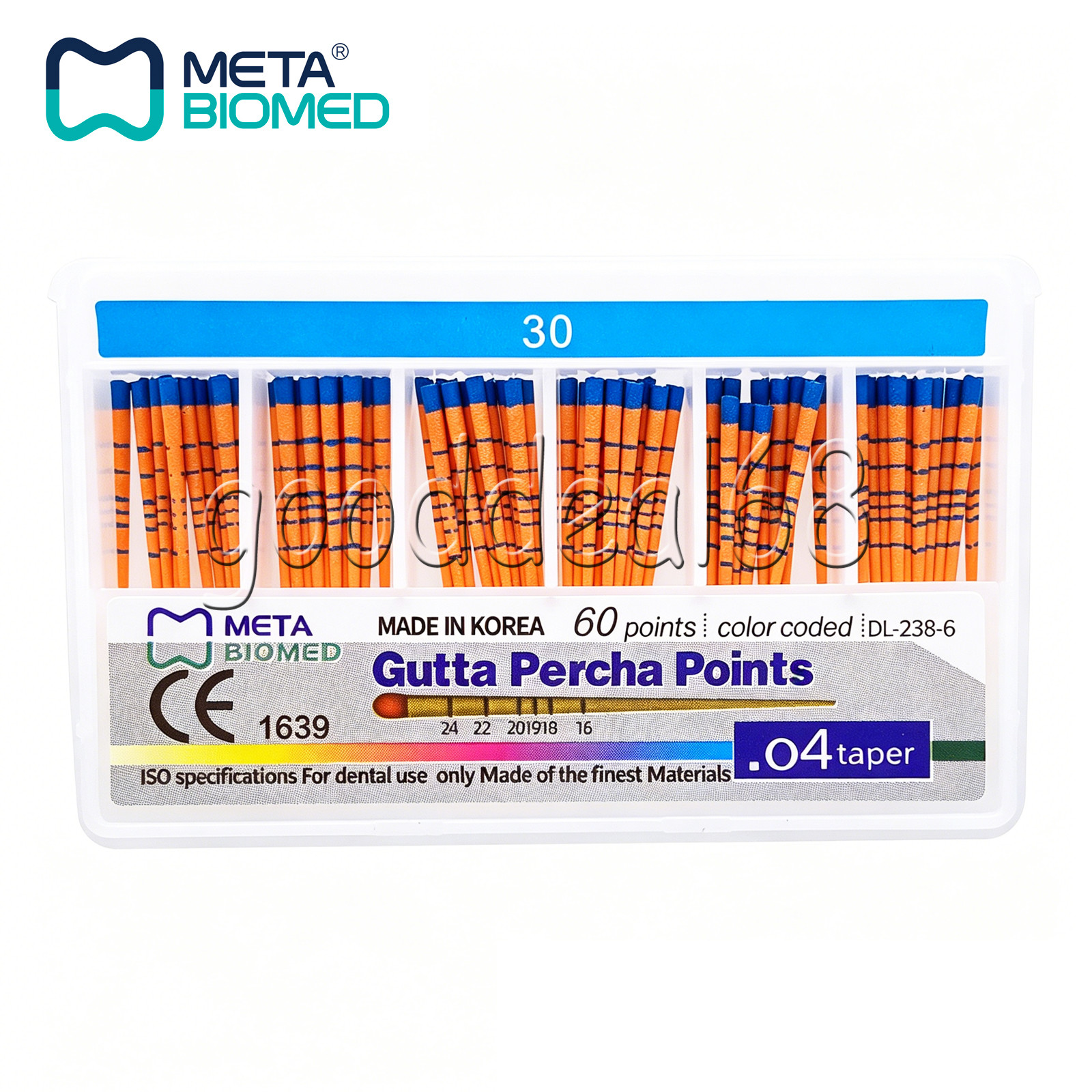 Dental Endodontic Gutta Percha Points Taper .02 .04 or .06, 120 or 60/pk,#15-40