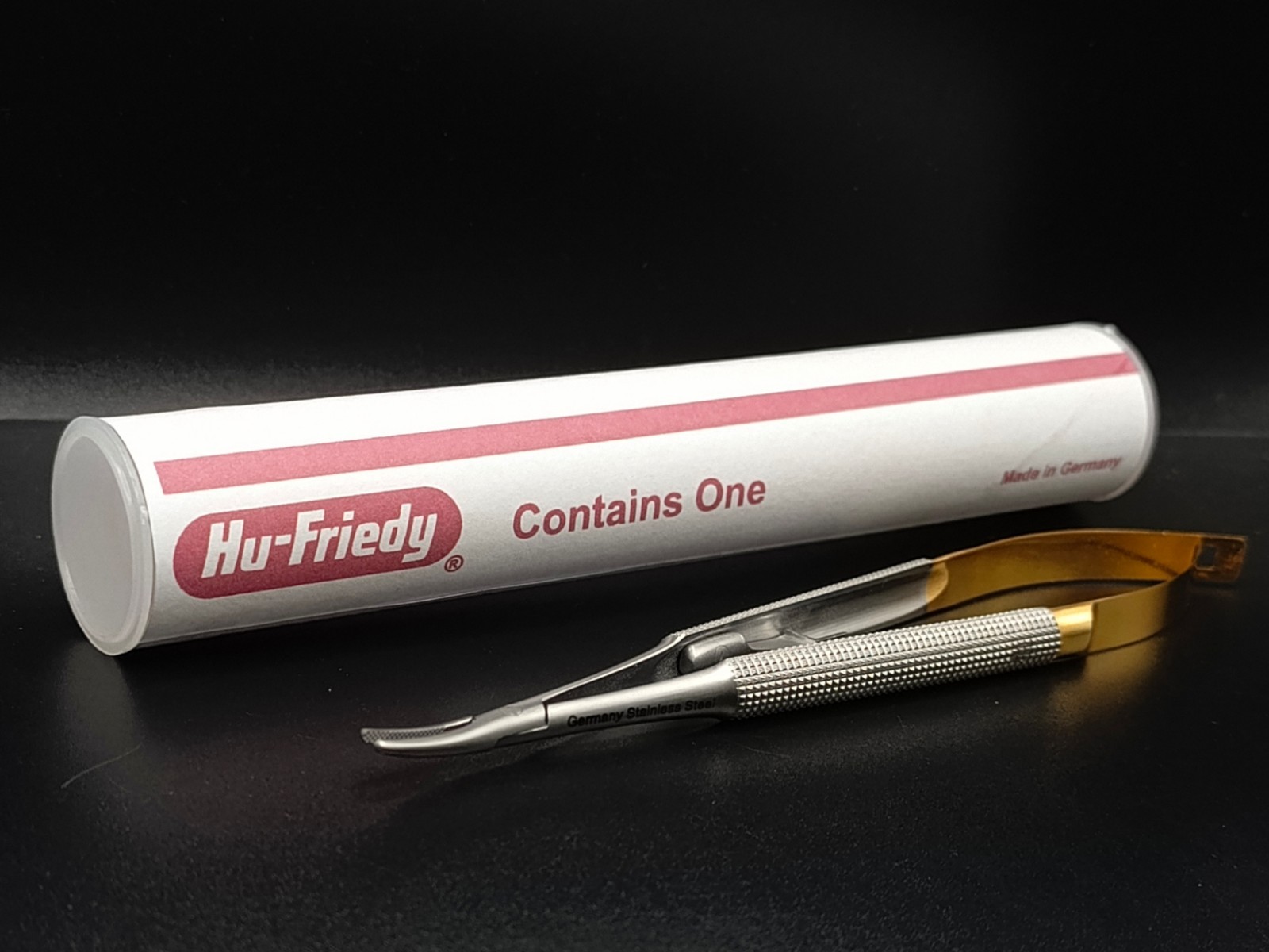 Hu-Friedy Curved Castroviejo Perma Sharp™ Needle Holder, 14 cm (5.5″) NH5021RC