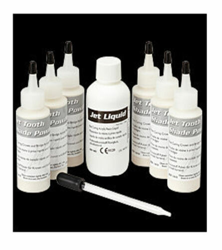Lang Jet Tooth Shade Self-Curing Acrylic Resin, 6/1 Kit #1493