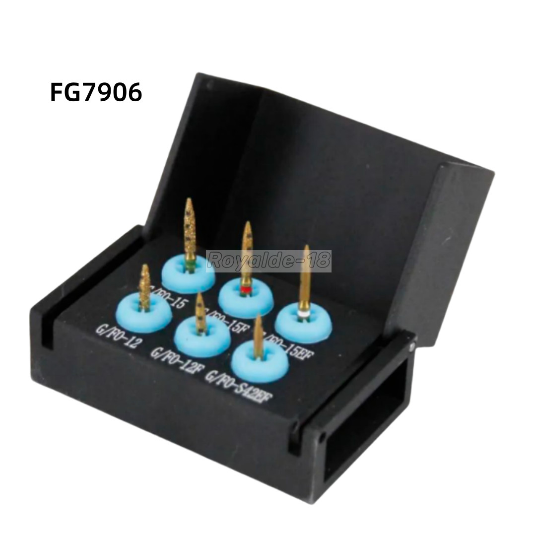 Dental BOPT Preperation Burs Vertical Diamond FG7906 Oriented Technique 6pcs/kit
