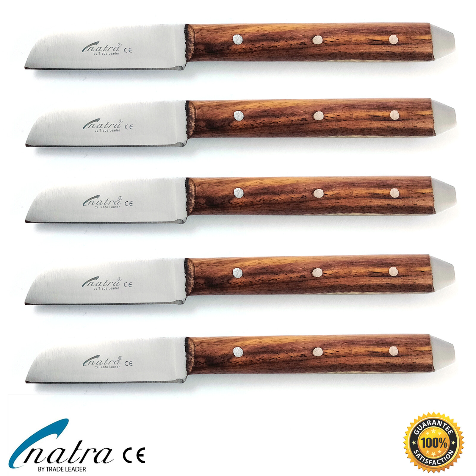 5x GRITMAN Plaster Knife 17 cm wooden handle dental spatula for alginate
