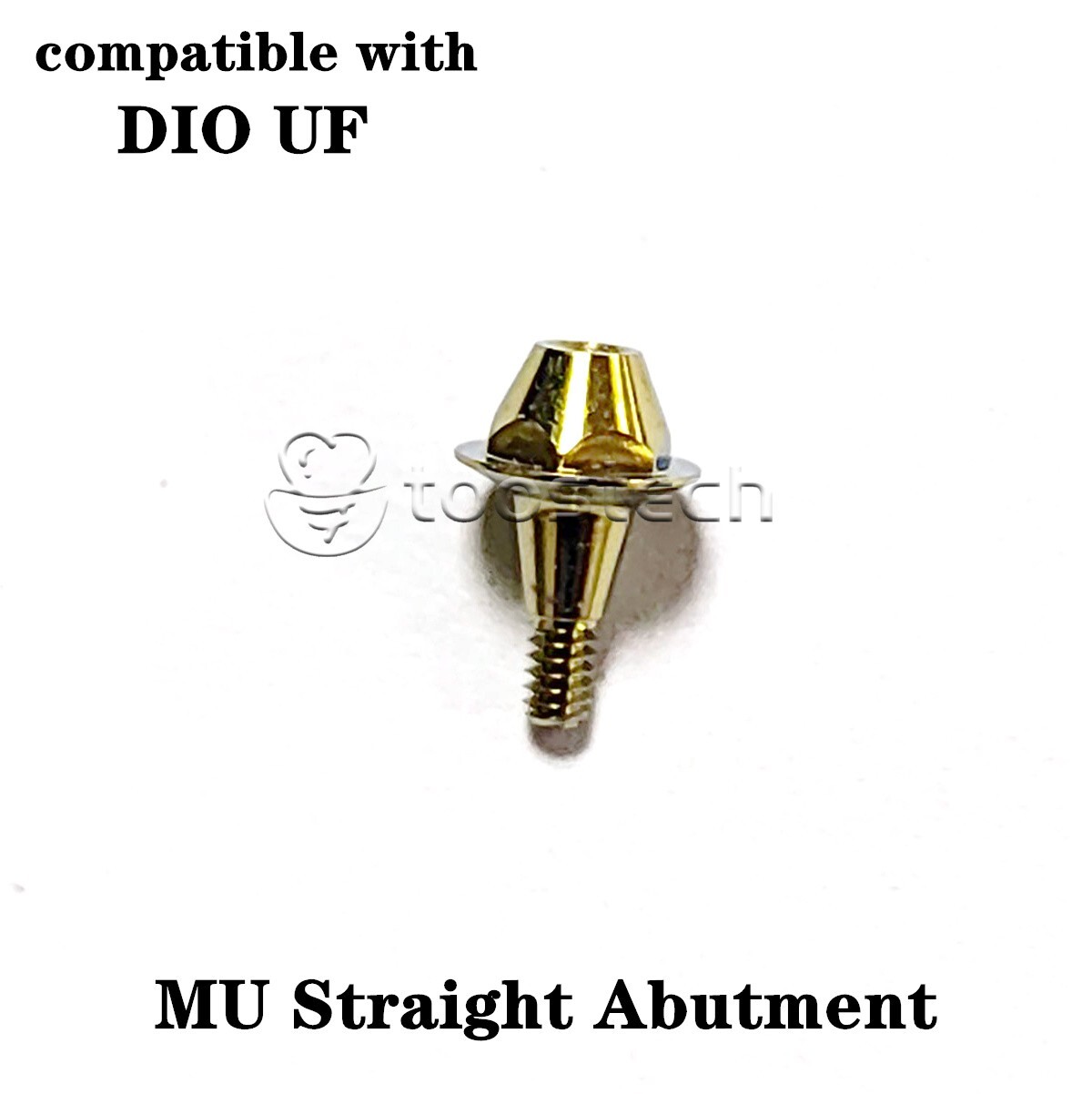 Multi unit straight abutment compatible with DIO UF Platform GH1/2 mm