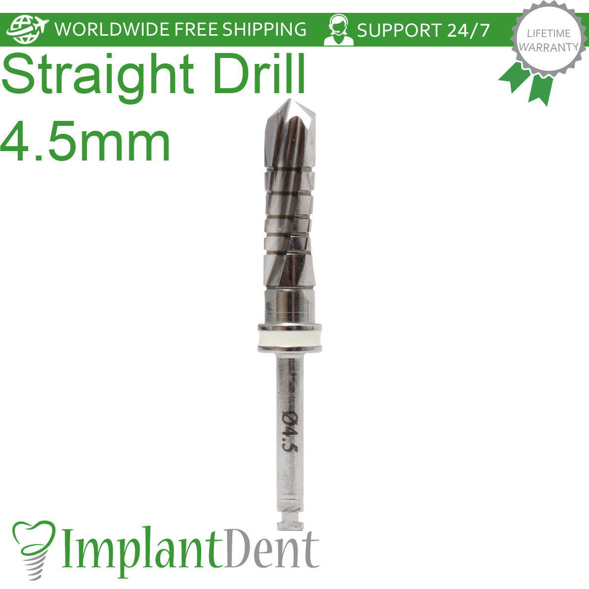 Dental Straight Drills 16mm External Irrigated & Marking Drill 1.9mm Tool