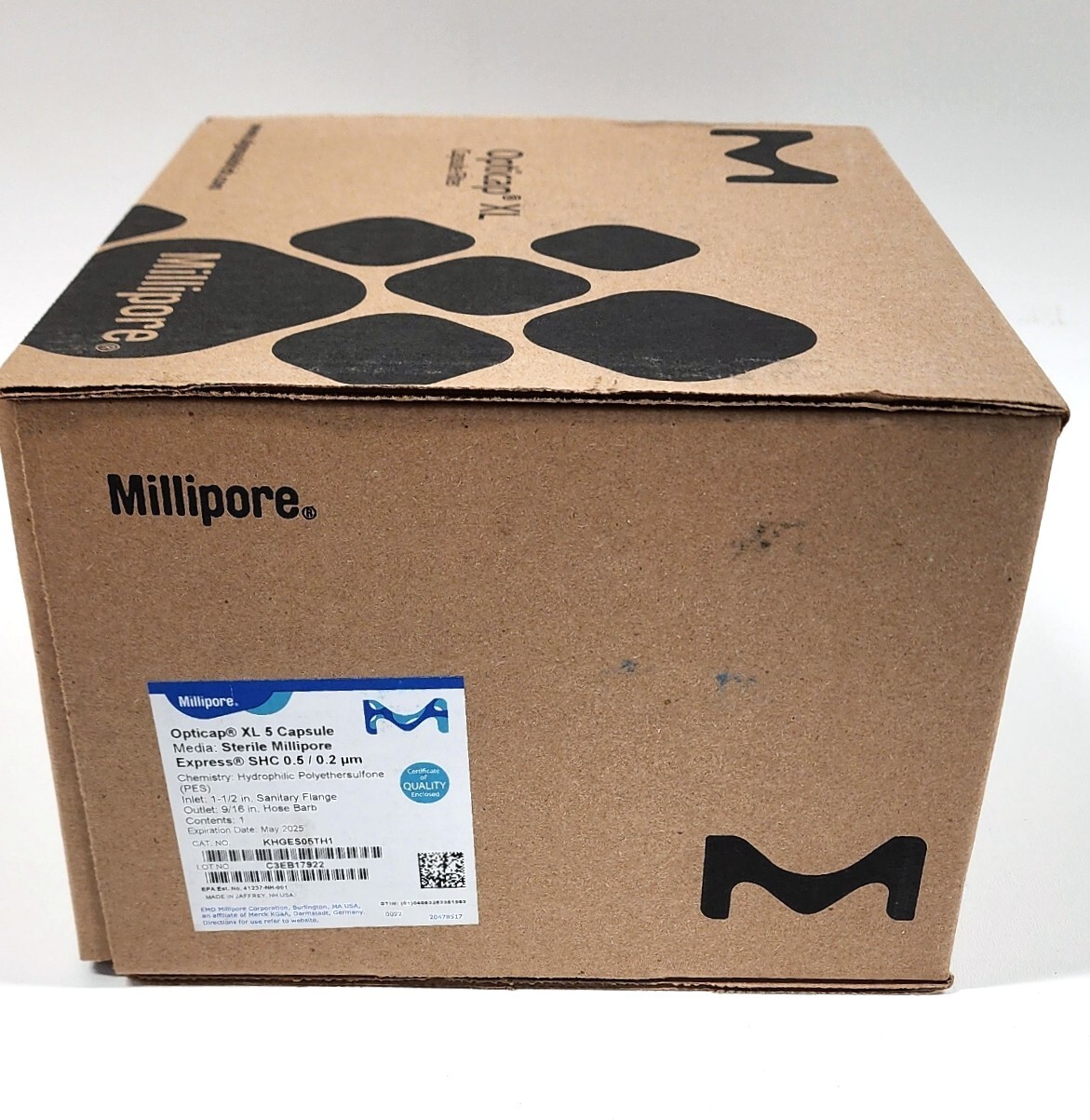 Millipore KHGES05TH1 Opticap XL 5 Capsule Express SHC 0.5/0.2µm Sterile