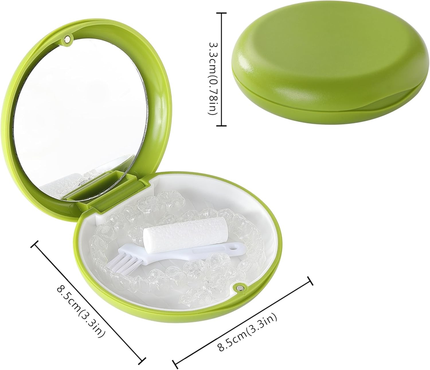 2 PCS Retainer Cases, Mouth Guard Case with Mirror, Compatible with…