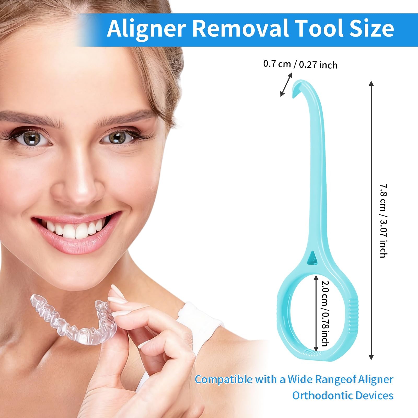 Kingbzis 25PCS Aligner Removal Tool – Tooth Hook Multicolor