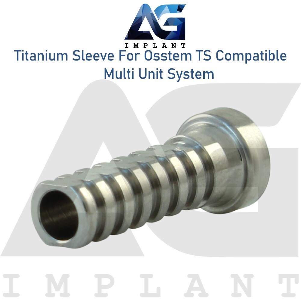10 Titanium Sleeve Prosthetics Cylinder For Multi Unit 0sstem® TS Hexagon System