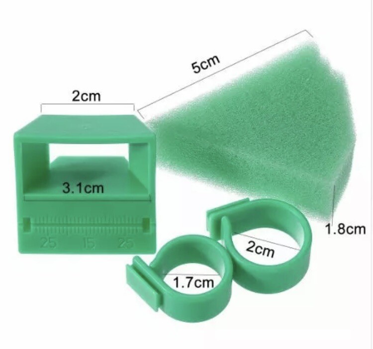 Dental Endodontic Foam Endo Organizer + 2 Rings + 50 Foam Refills One-FingerHold