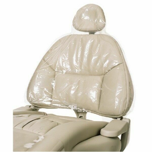 225 x 3 Pcs REDLAND Dental Half Chair Cover Sleeve 27.5″X24″ Clear Plastic