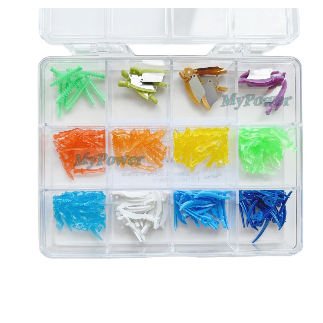Interdental Wedges Kit Disposable Plastic Composite Diastema Wedge Refill Teeth