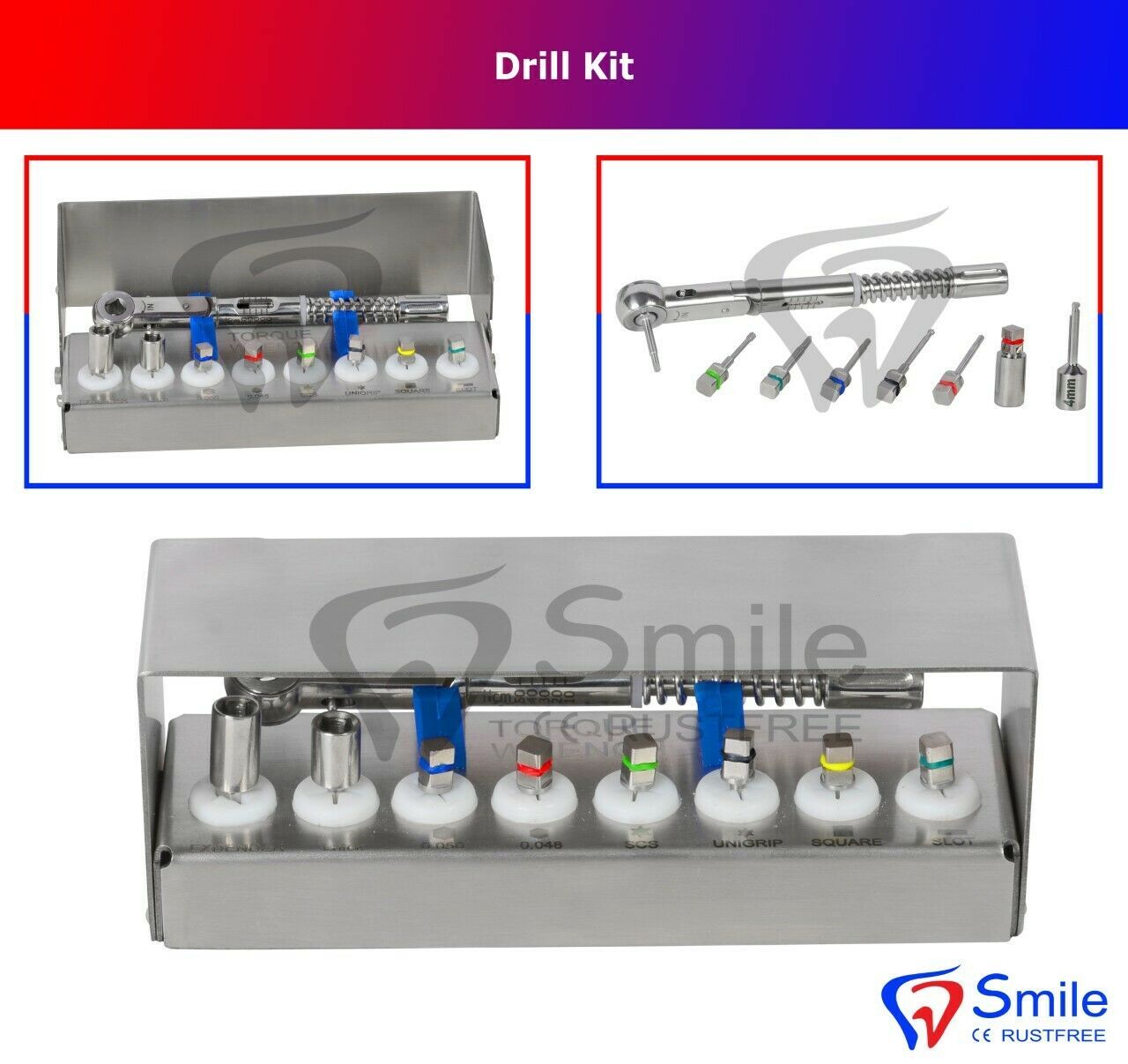 Mini Zimmer Astra System Dental Implants Prosthetic Drivers Kit FDA Approved