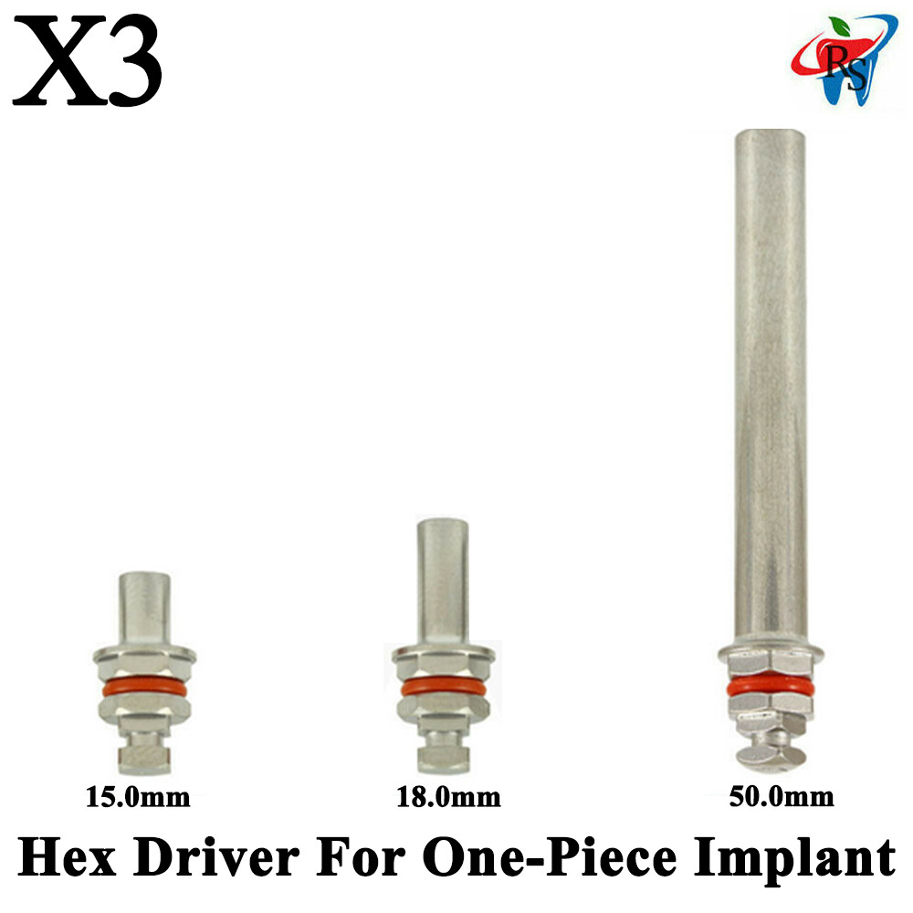 3pcs Dental Hex Driver For One-Piece Adapter Im plant Surg ical Tools