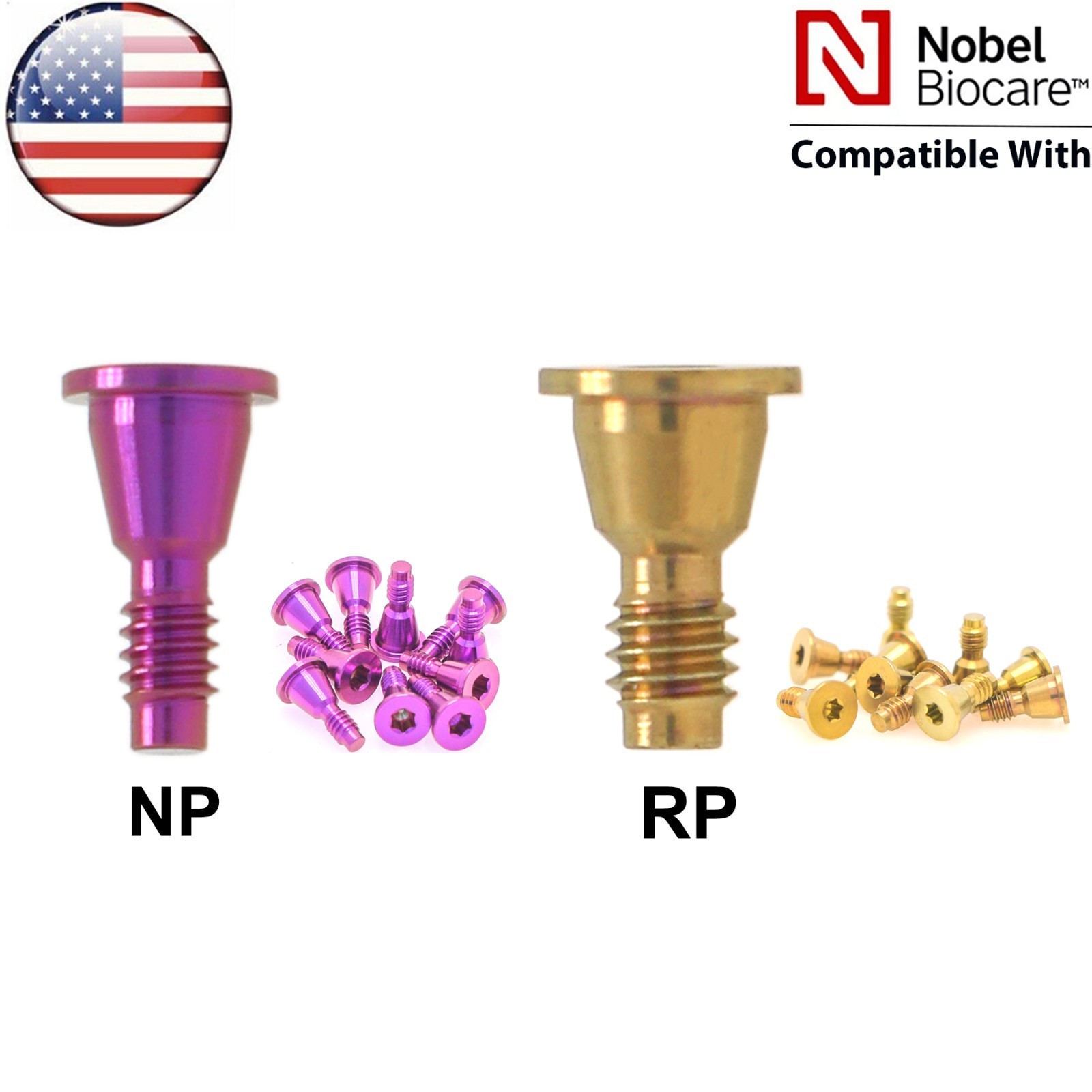 US Dental Healing Cover Screw Closure Caps Fits Hiossen Osstem/Nobel /Straumann