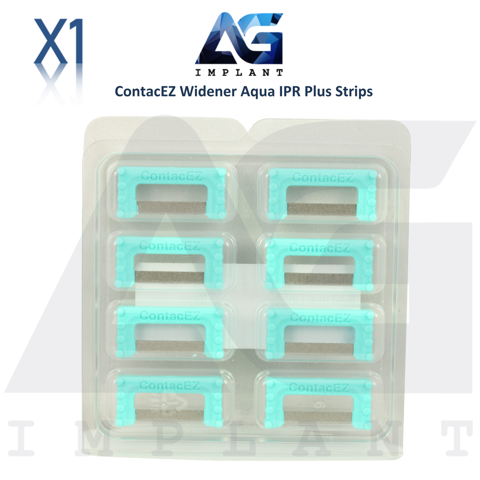 Double Sided Widener Aqua Flexible Diamond Coated Dental IPR Plus Strips Set