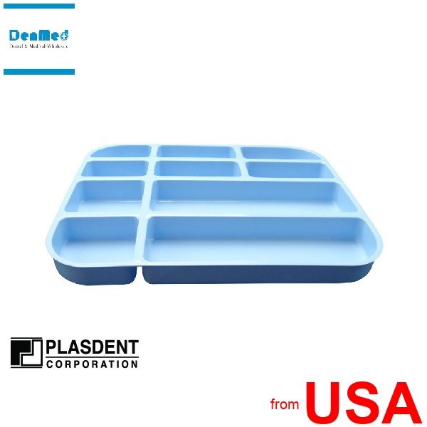 PLASDENT Tub Insert-#500TI-BLUE-Dim: ( 11in x 9-25in x 1in )-Color: 001-500TI-BL