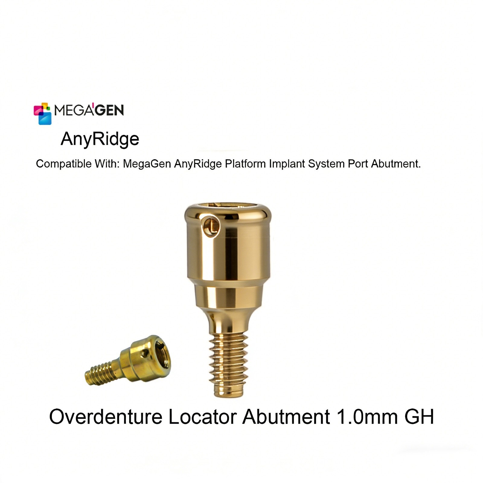 Overdenture Abutment Removable Anchor for MEGAGEN AnyRidge All Platform 1-7.0 GH