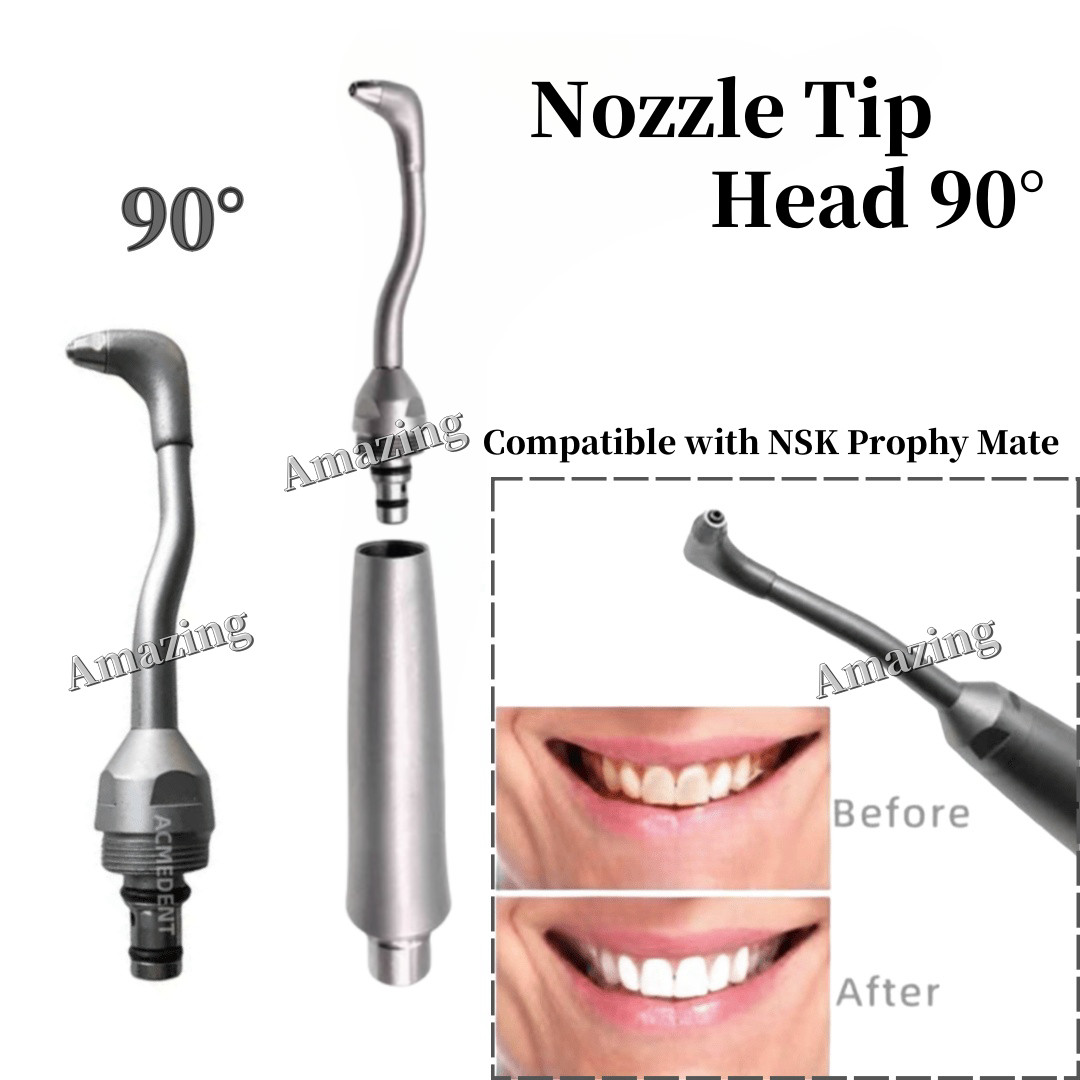 Dental Air Polisher Nozzle Tip Head 90° Angle Fit NEO NSK Prophy Mate System