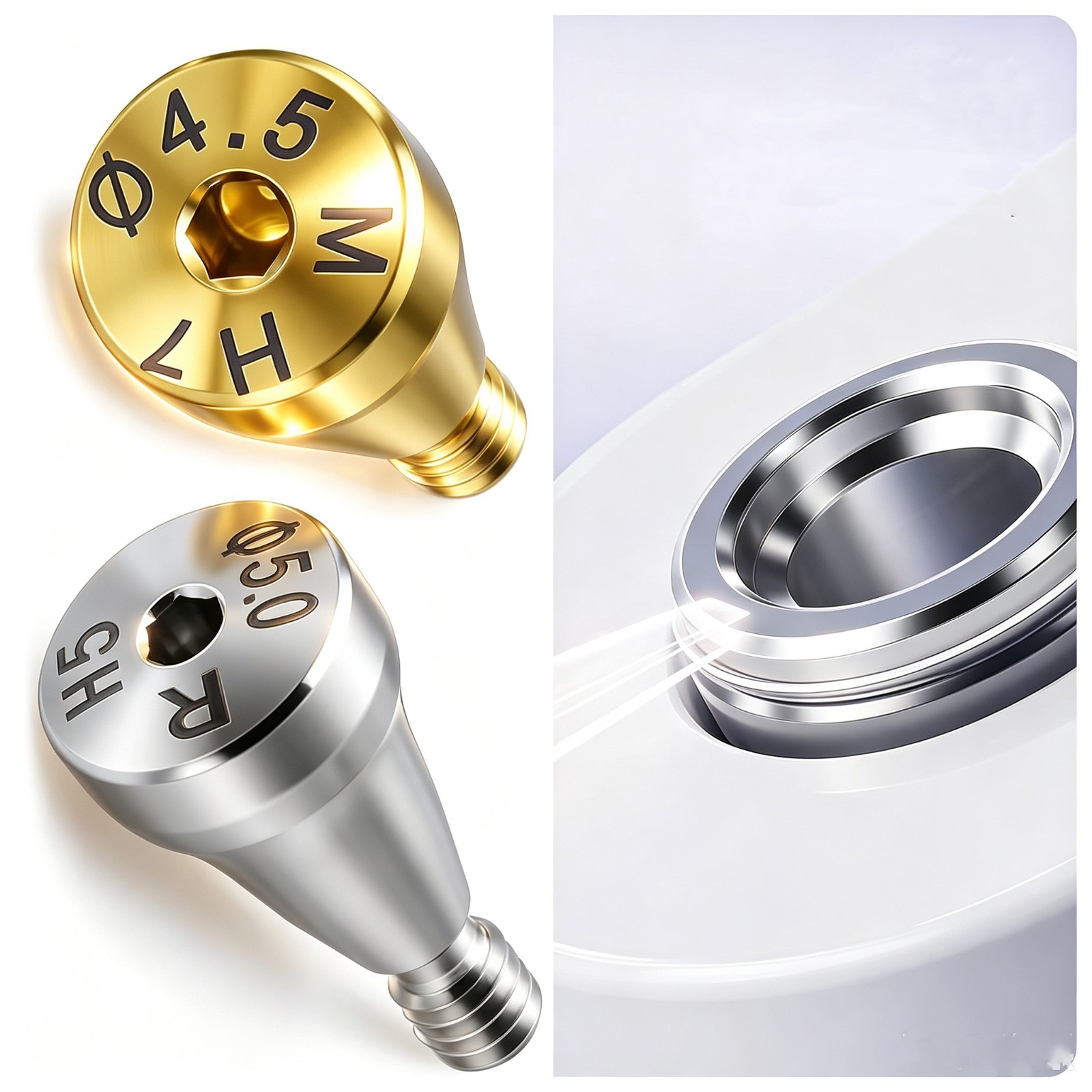 US Dental Healing Abutment Cover Screw Mini Regular Compatible Osstem Hiossen ET