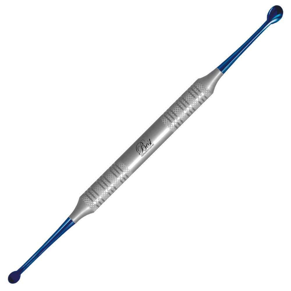 Best#2/4 Molt Stainless Steel Periosteal Elevator,Blue Titanium Coated Ends,1/Pk