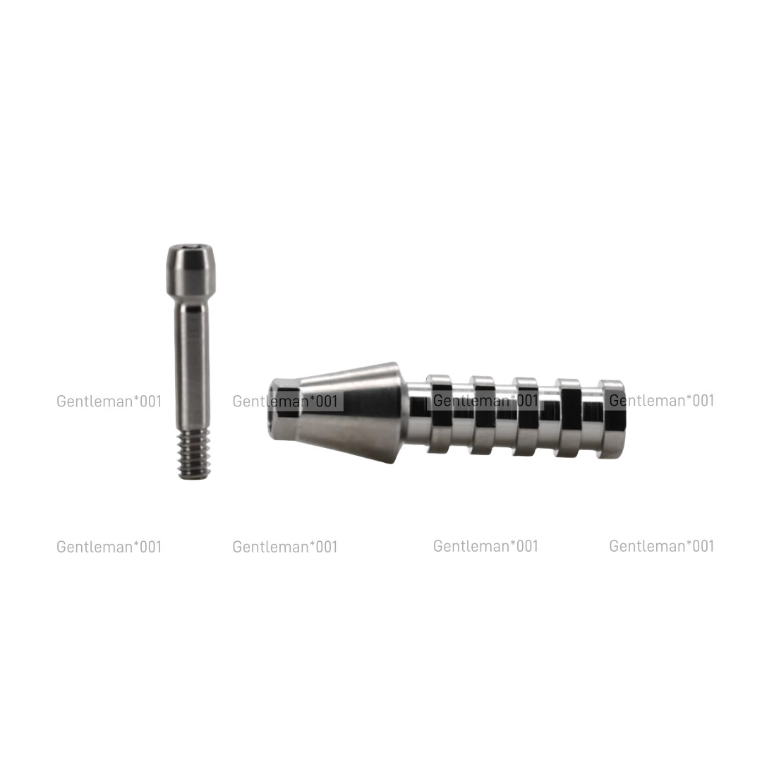 Dental Hex Temporary Abutment Cylinder Mini Regular Ti Screw Ebony OSS GH1.0