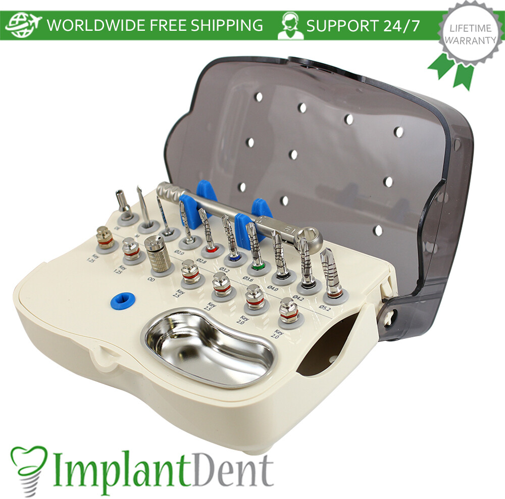 Dental Prime Kit Box Conical Connection Content Plastic Stainless Steel Lab Tool