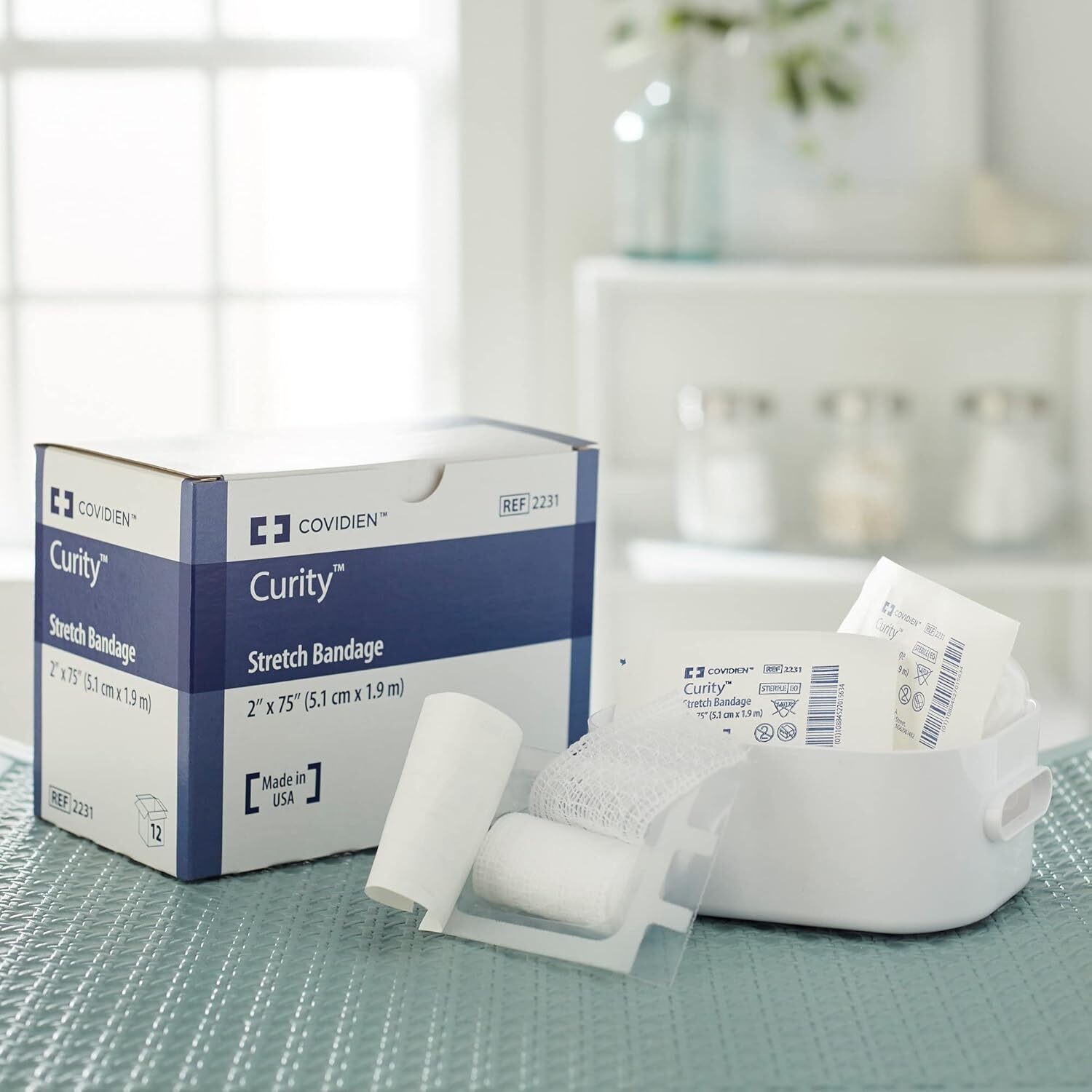 Kendal Curity Gauze Roll Bandage Sterile 2” 12/box 12 Count (Pack of 1)