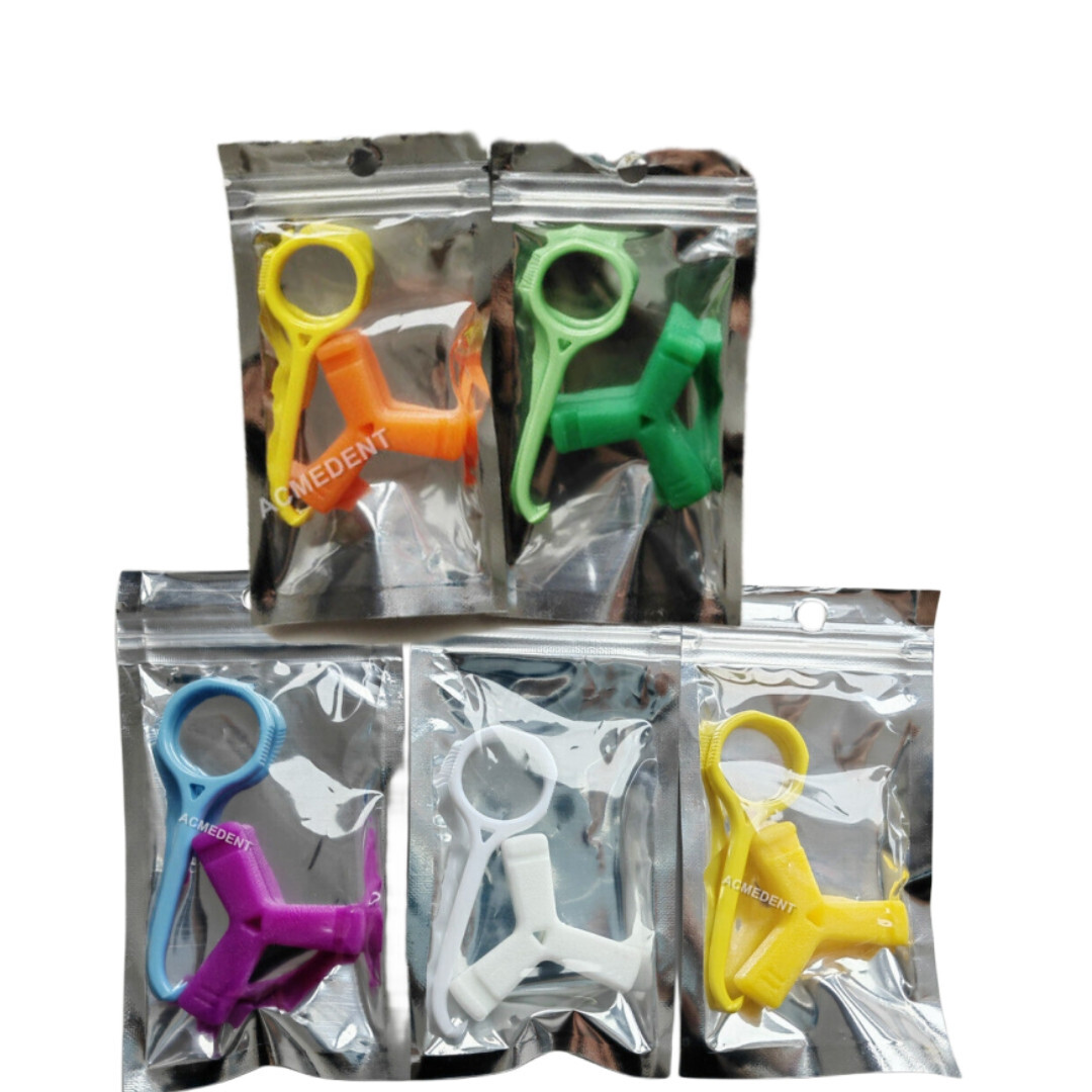 100 Packs Dental Seater Retriever Aligner Chewies Clear Tray Retainer Take Off