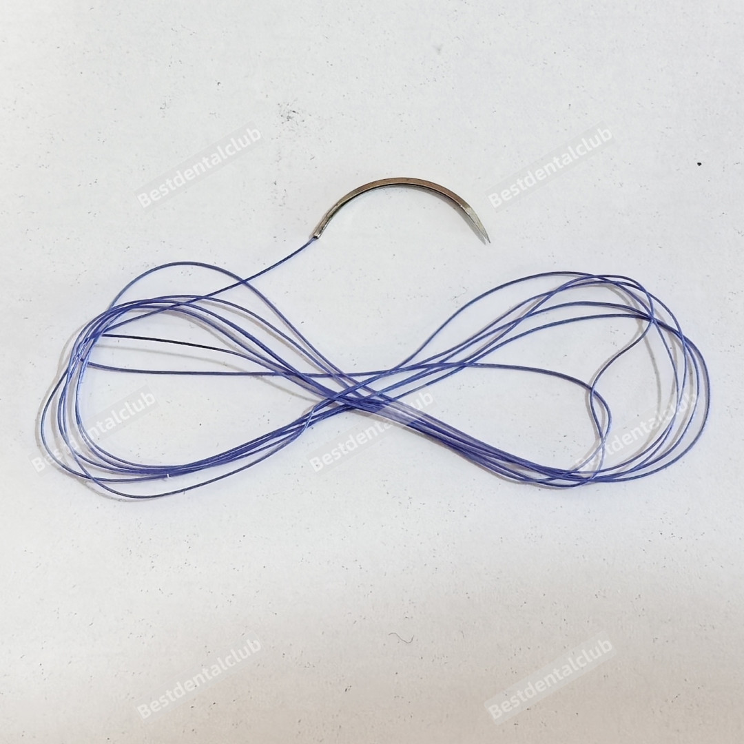 Absorbable Dental Oral Surgical Suture Violet PGA 4-0 75cm 3/8 Reverse Cutting