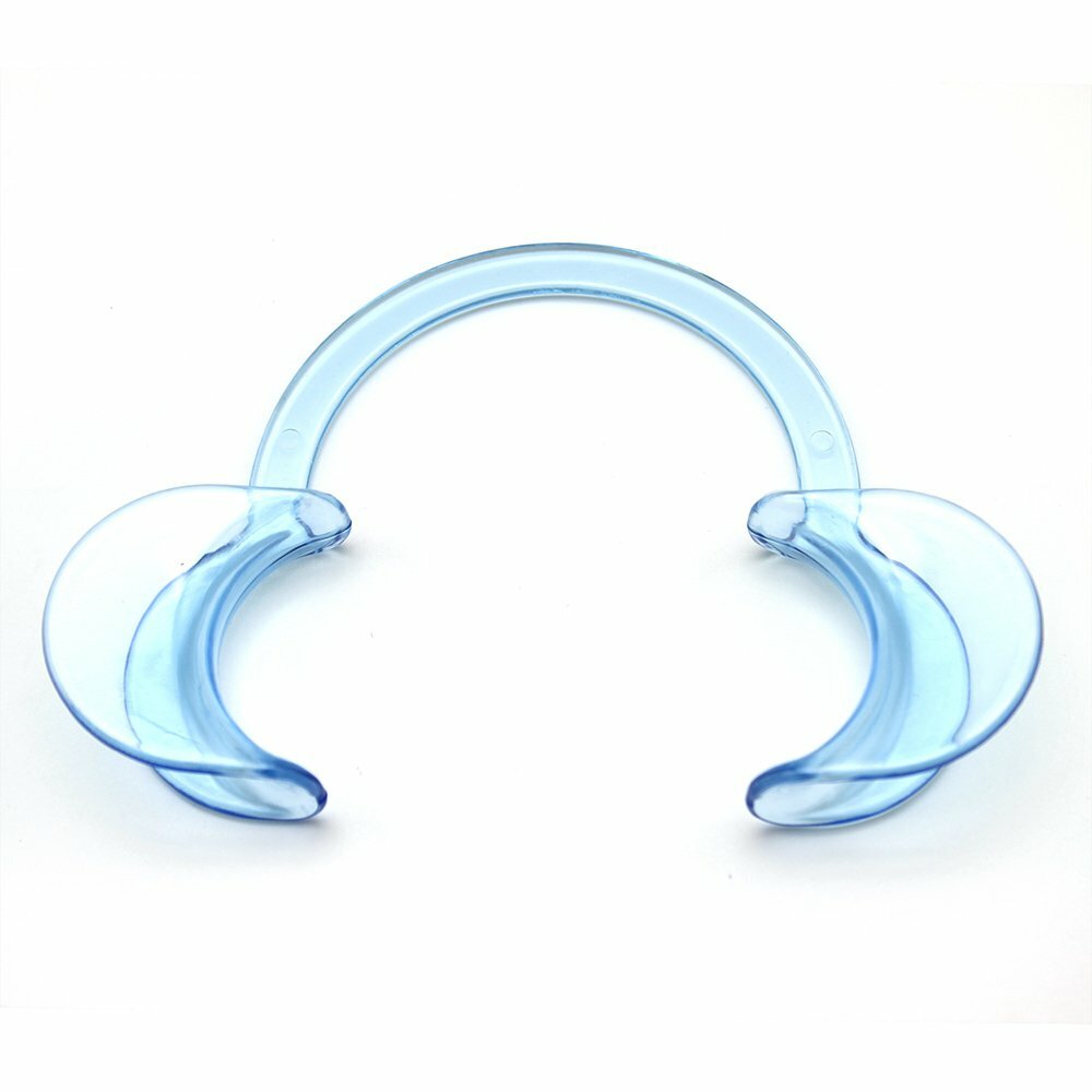 EZGO 20Pcs M Size C-Shape Mouth Opener Dental Cheek Retractor Fun Game Watch
