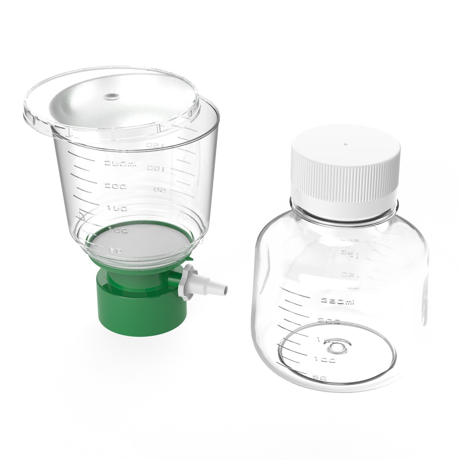 250mL Bottle Top Vacuum Filter Units 0.22um Pore Size PES Membrane